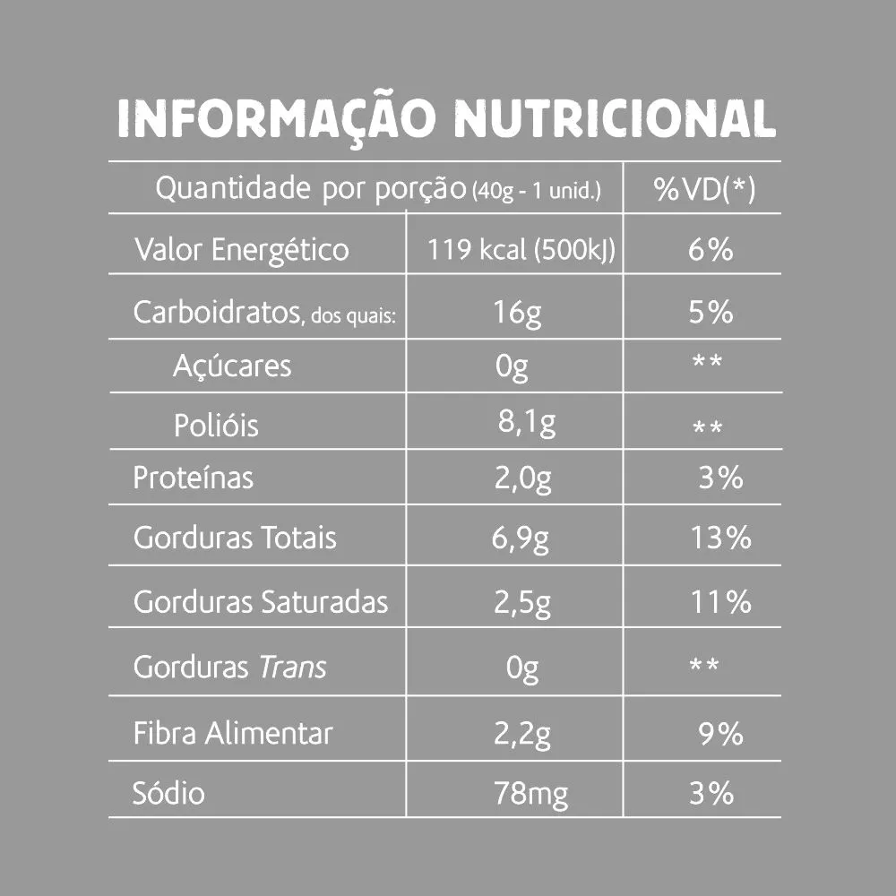 BOLINHO S. DOUBLE CHOCOLATE ZERO (ACUCAR, LACTOSE E GLUTEN) - 40G - BELIVE - Imagem 3