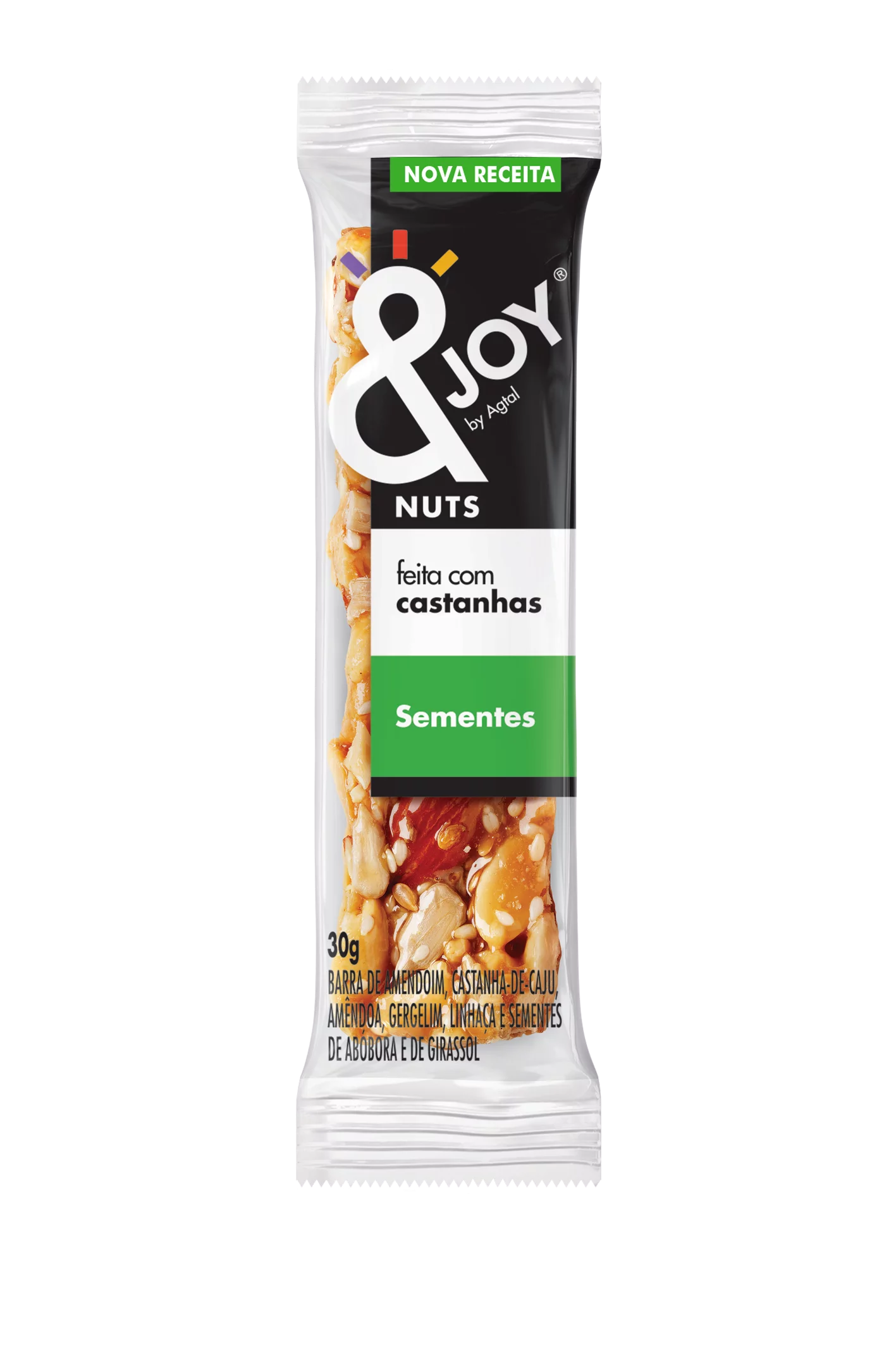 Barra Mix Nuts Ejoy Sementes 30Gr