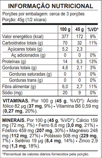 Amaranto Flocos Organico Vitalin Pc.C/1 Un - Imagem 2