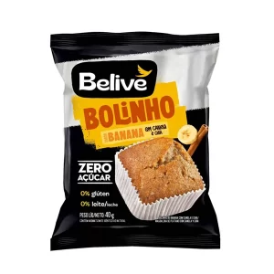 Bolinho Sabor Banana Com Canela E Chia