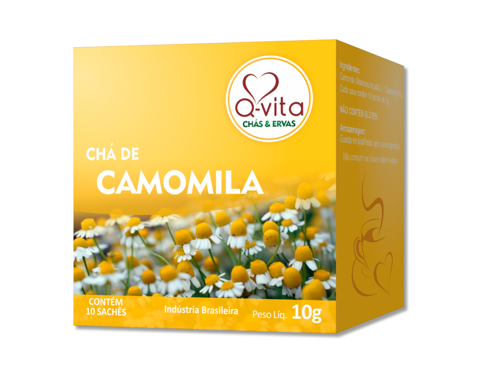 Cha Camomila 10G - Qvita