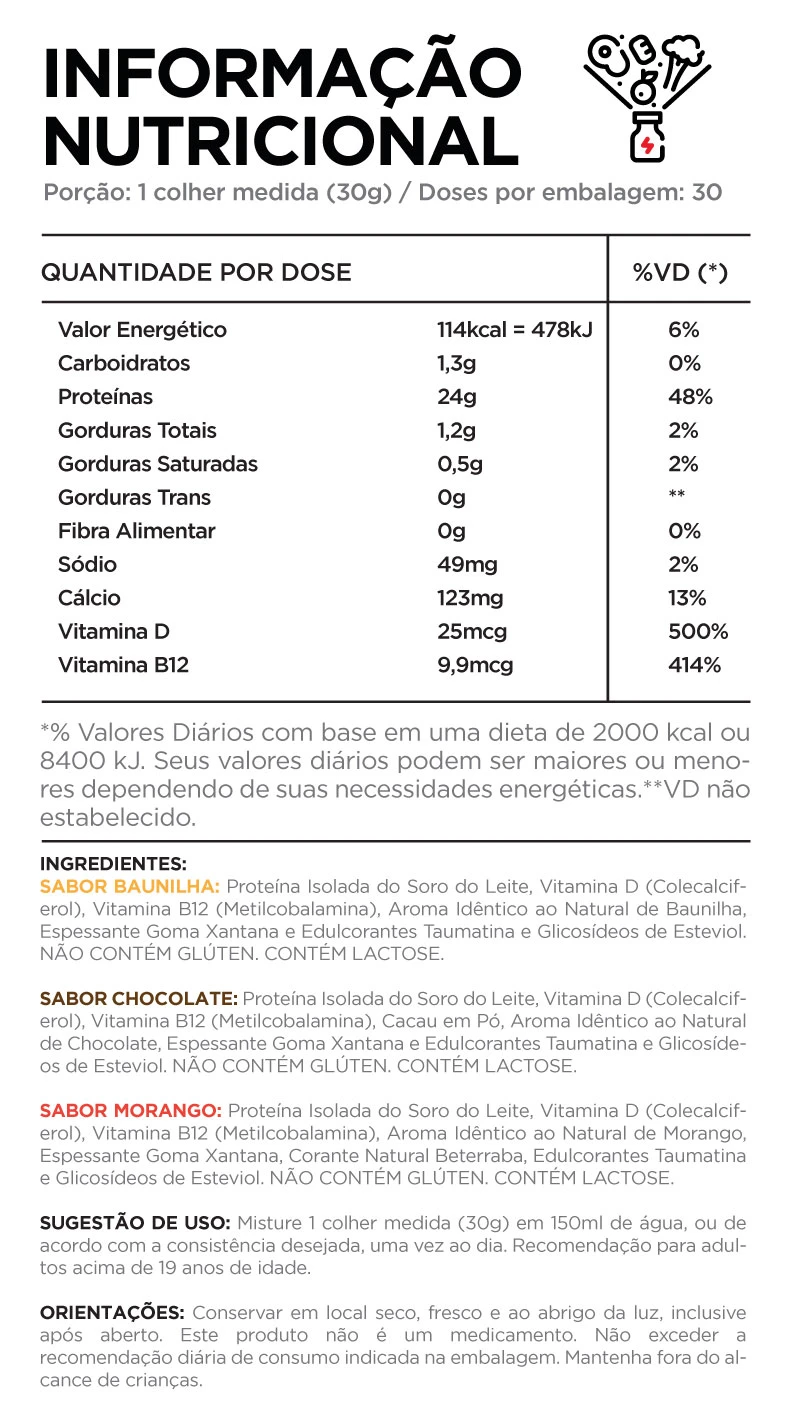 Whey Isolado Stevia 900G Chocolate - Topway - Imagem 2