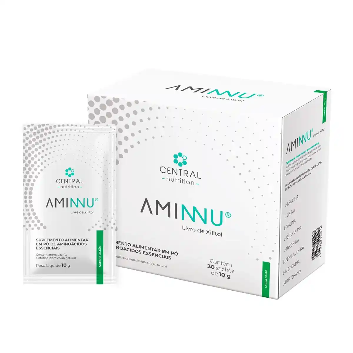 Aminnu Livre De Xilitol 10G Limao - Central Nutrition