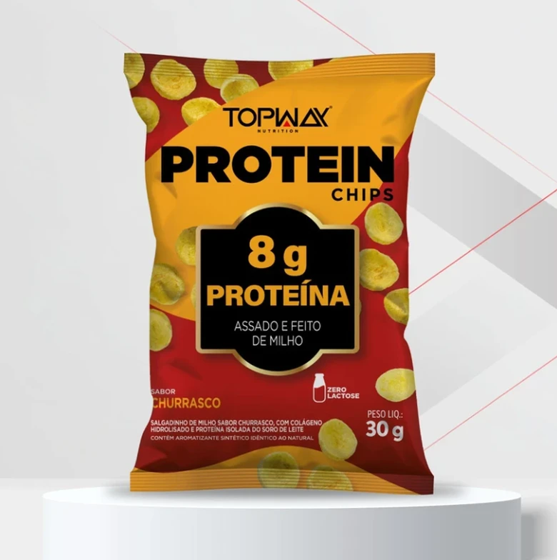Chips Protein Churrasco 30G - Topway