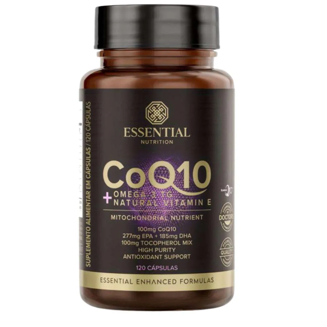 Coq10 + Omega 3Tg + Natural Vitamin E Pote 120 Caps Essential