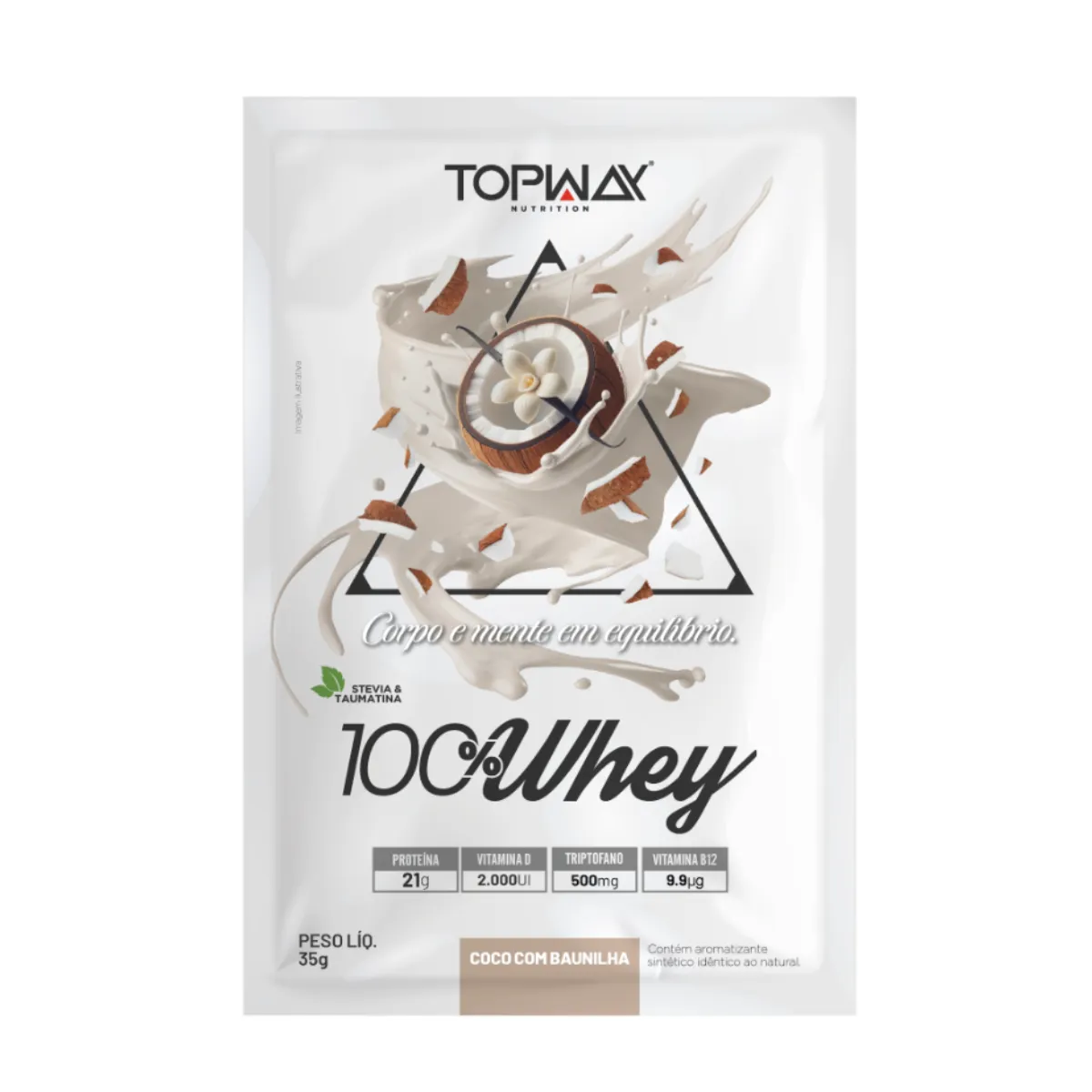Whey Protein 100% 35G Coco Com Baunilha - Topway