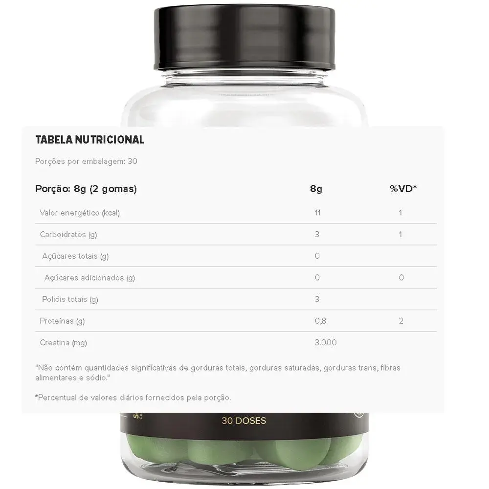 Creatine Action Gummy Maca Verde 240G Essential - Imagem 4