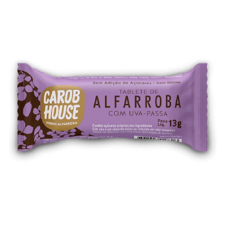 Alfarroba Bombom Uva Passa - Carob Ho