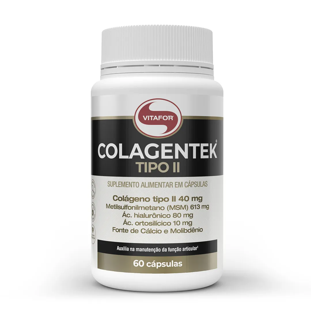 Colagentek Tipo Ii 790Mg 60 Caps - Vitafor