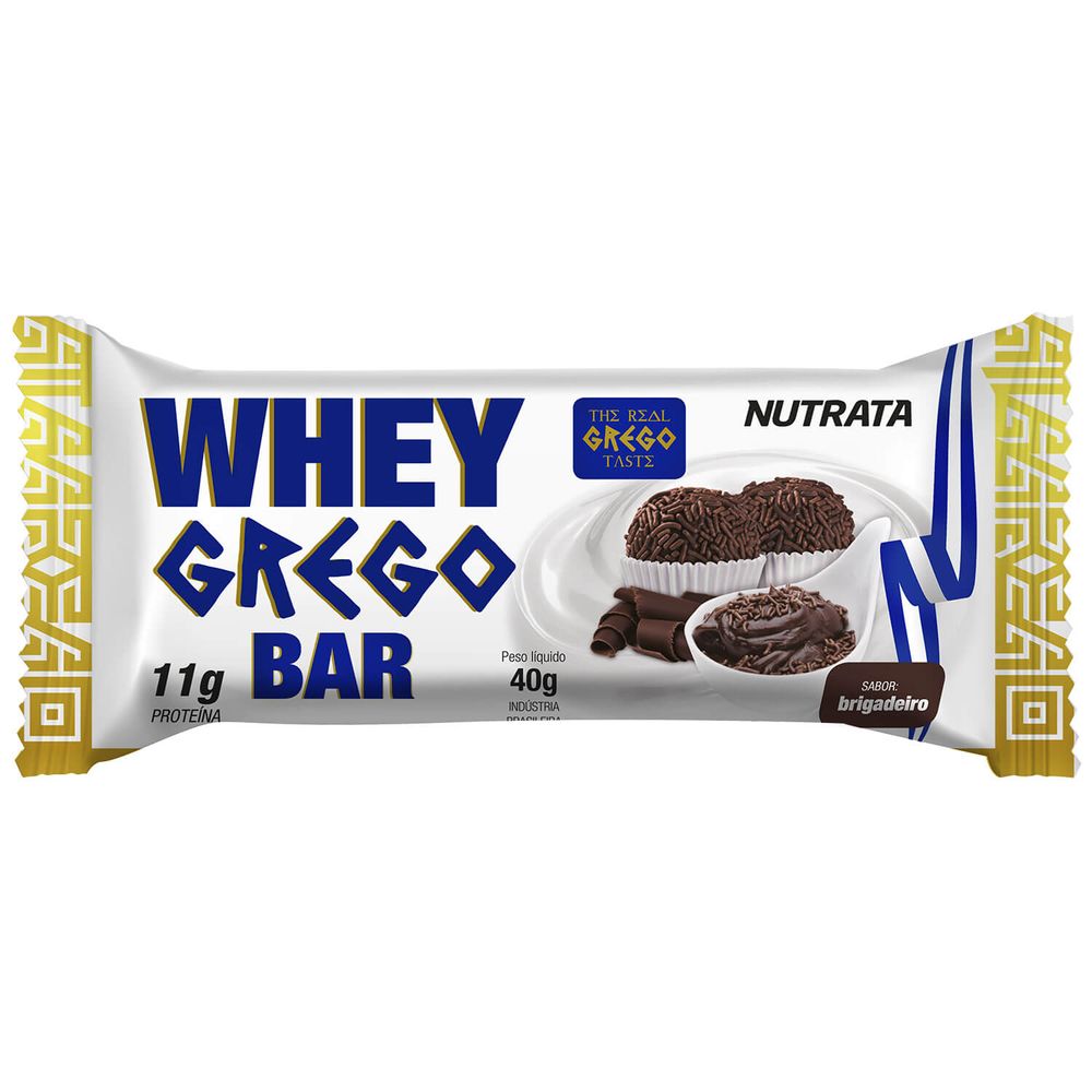 Whey Grego Bar Sabor Brigadeiro - Nutrata