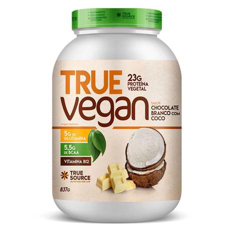 True Vegan Chocolate Branco Com Coco 837G