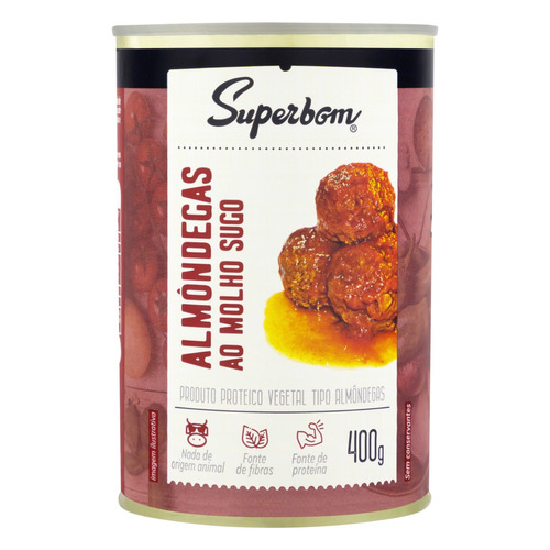 Almondega Vegetal 400G - Superbom