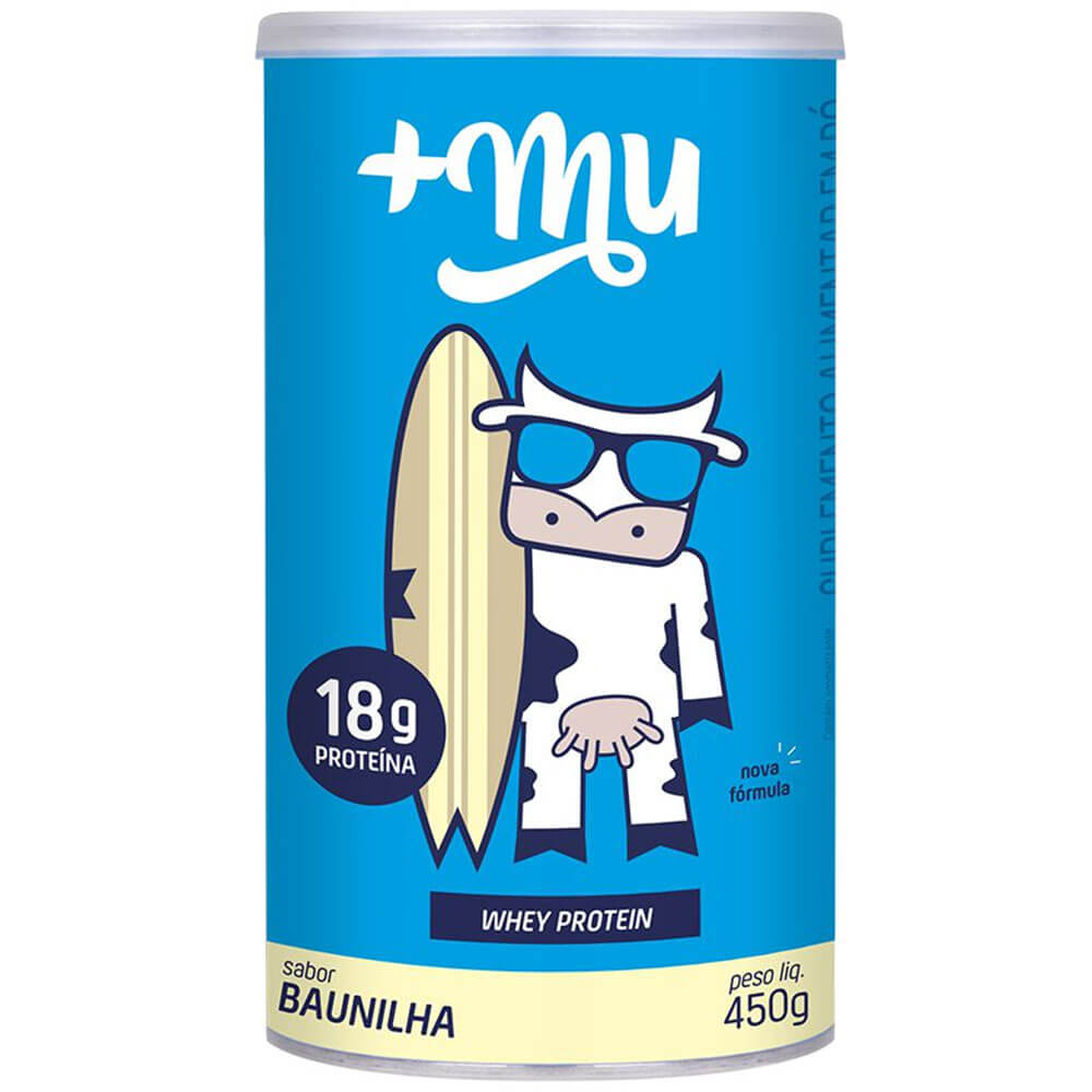 Whey Protein Sabor Baunilha 450G - +Mu