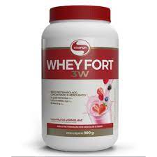 Whey Fort 3W Frutas Vermelhas 900G - Vitafor
