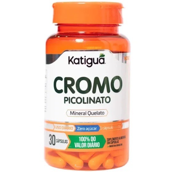 Picolinato De Cromo Katiguá Frasco Com 30 Cápsulas