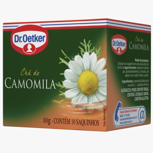 Cha Dr Oetker Ervas Camomila 10 Unids