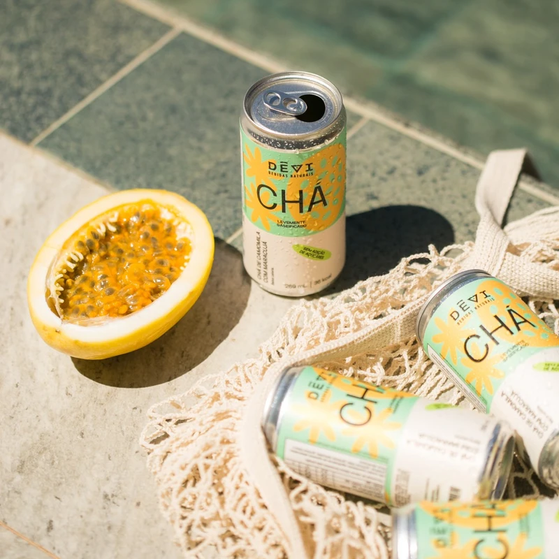 Cha Gaseificado Sabor Camomila E Maracujá - Imagem 2