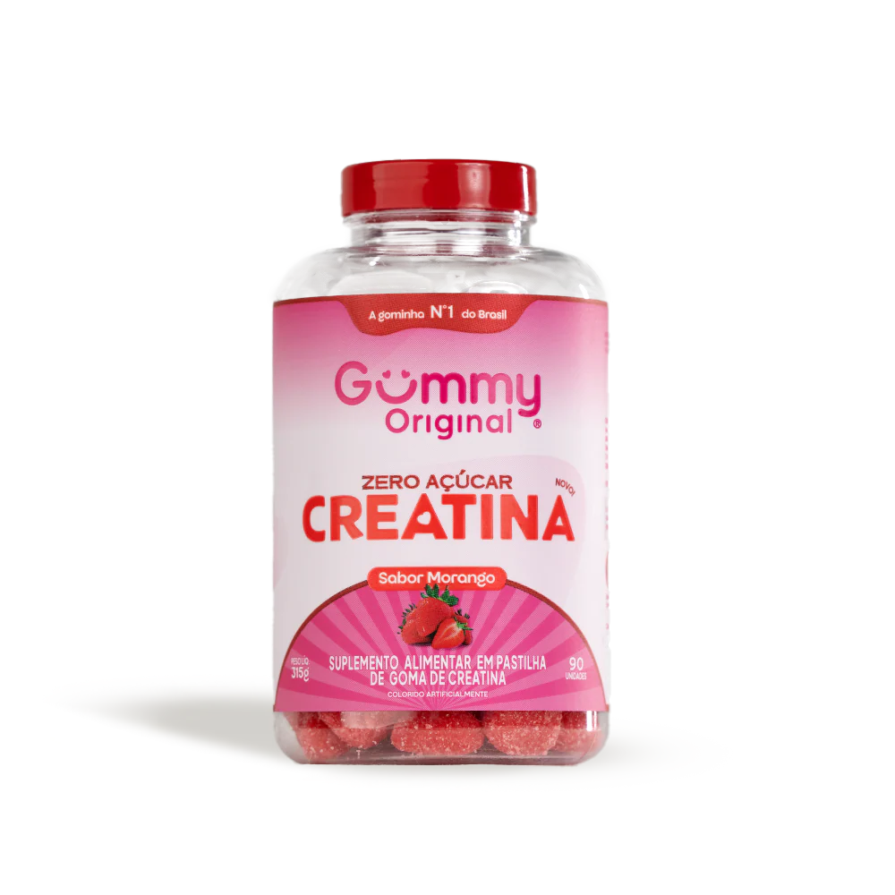 Gummy Creatina Morango 90 Gomas