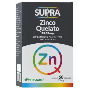 Zinco Quelato Supra 60Caps 29 59Mg - Herbamed
