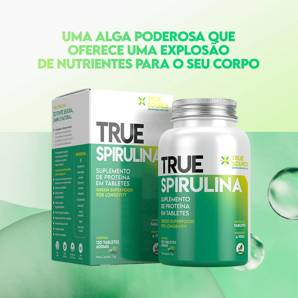 Longevidade E Prevencao True Spirulina Un - Imagem 3