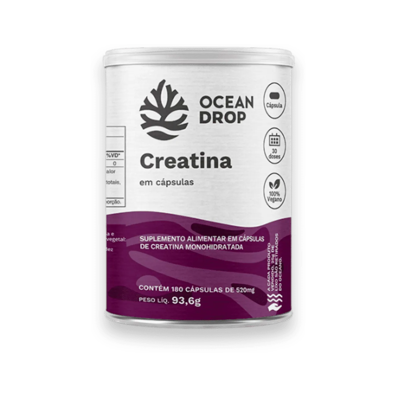 Creatina 180 Capsulas - Ocean Drop