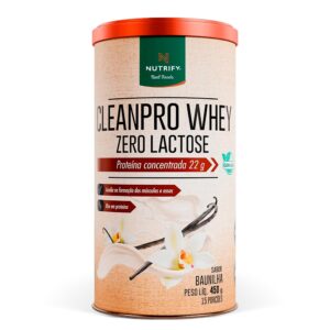 NT CLEANPRO WHEY ZERO LAC BAUNILHA 450G - NUTRIFY