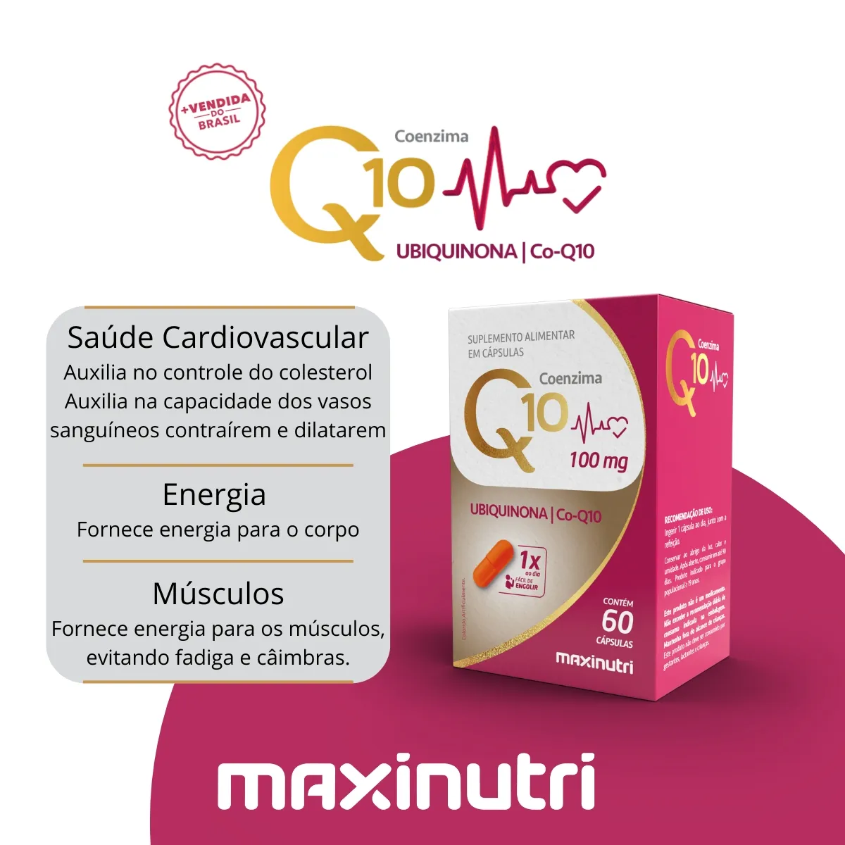 Coenzima Q10 - Maxinutri - Imagem 2