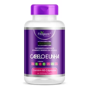 Cabelo E Unha 500Mg 60Caps - Fitoplant