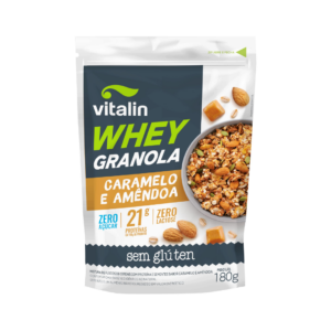 Whey Granola Caramelo E Amendoa Zero Vitalin 180G
