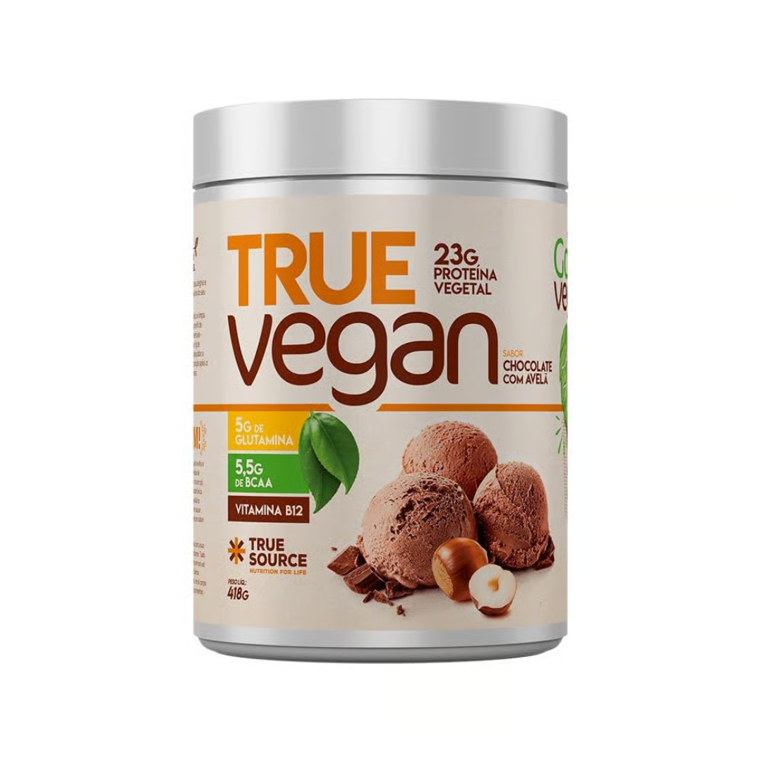 Proteina True Vegan Chocolate C/ Avelã 418G - True Source