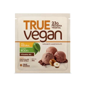 Proteina True Vegan Chocolate C/ Avelã - Display 34G - True Source