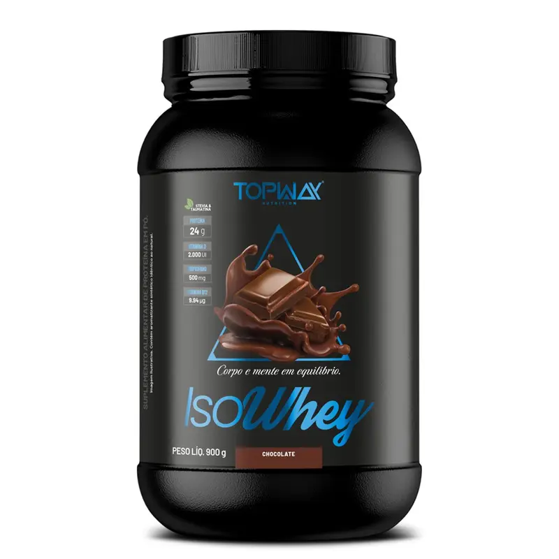Whey Isolado Stevia 900G Chocolate - Topway