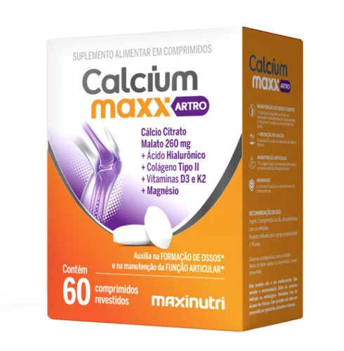 Calcium Maxx Artro - Vit.D2+K+Mag 60 Comprimidos - Maxinutri
