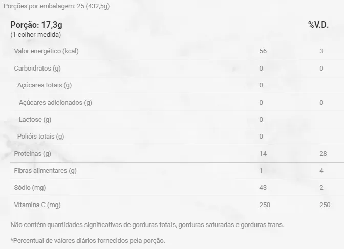 Collagen Essential Protein Tangerina Lata 432 5G 25Ds Essential - Imagem 3