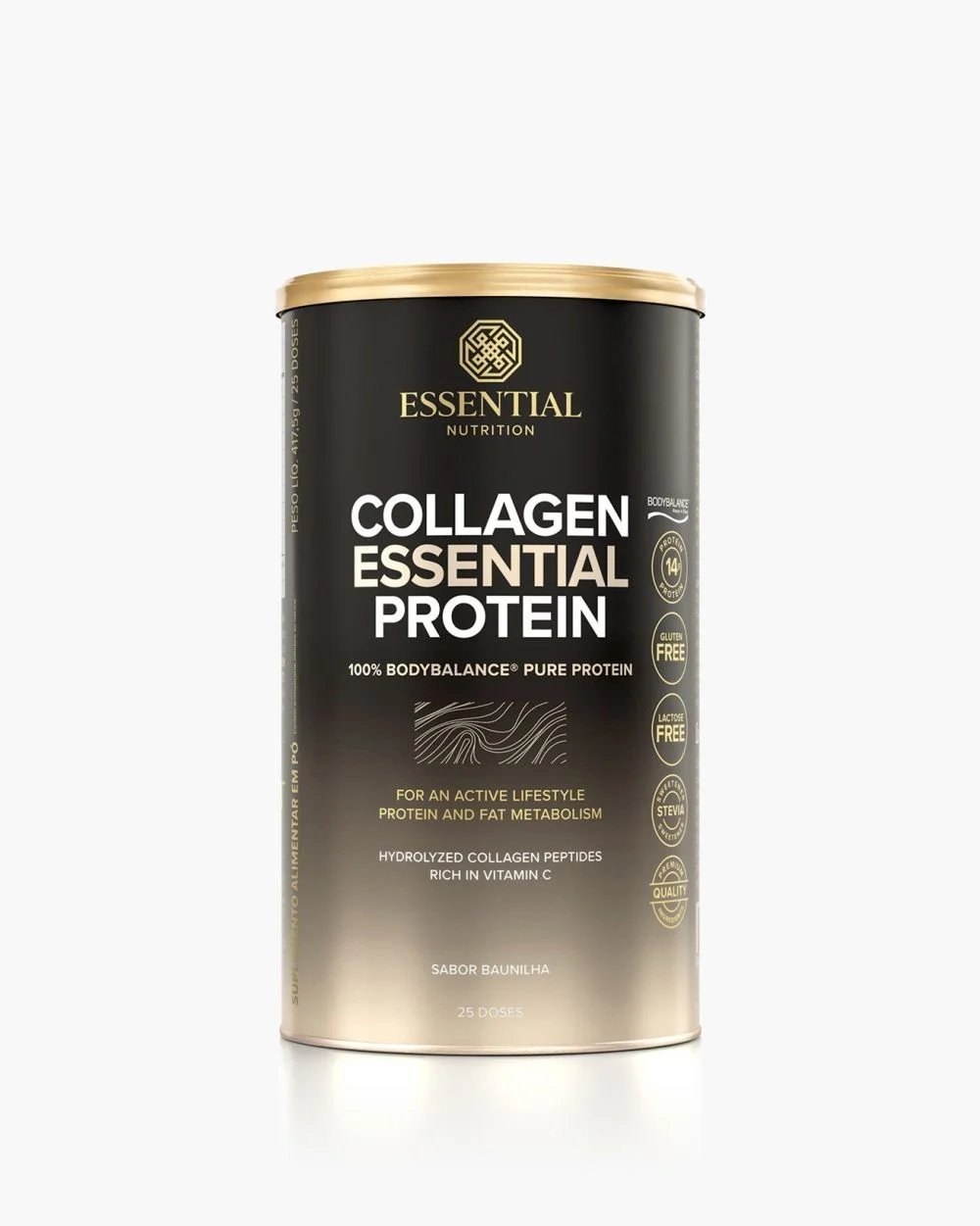 Collagen Essential Protein Baunilha Lata 417 5G 25Ds Essential