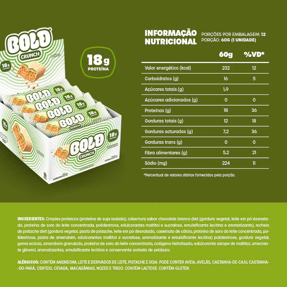 Bold Crunch Pistache 60G - Imagem 2