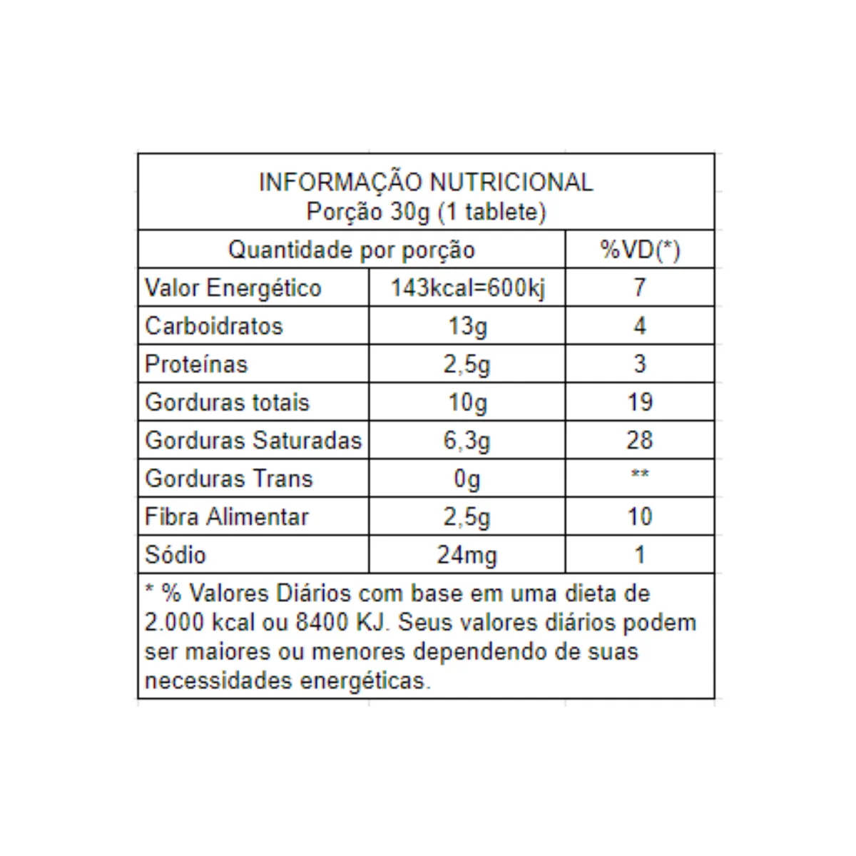 Chocolate Ao Leite Linea Zero Lact. 30Gr - Imagem 2