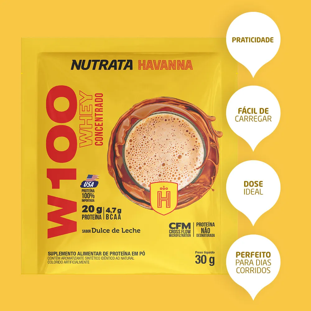 W100 Doce De Leite Havanna 30G - Imagem 2
