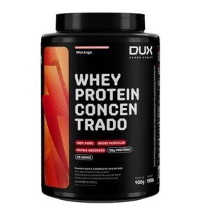 Whey Protein Concentrado Morango 900G - Dux